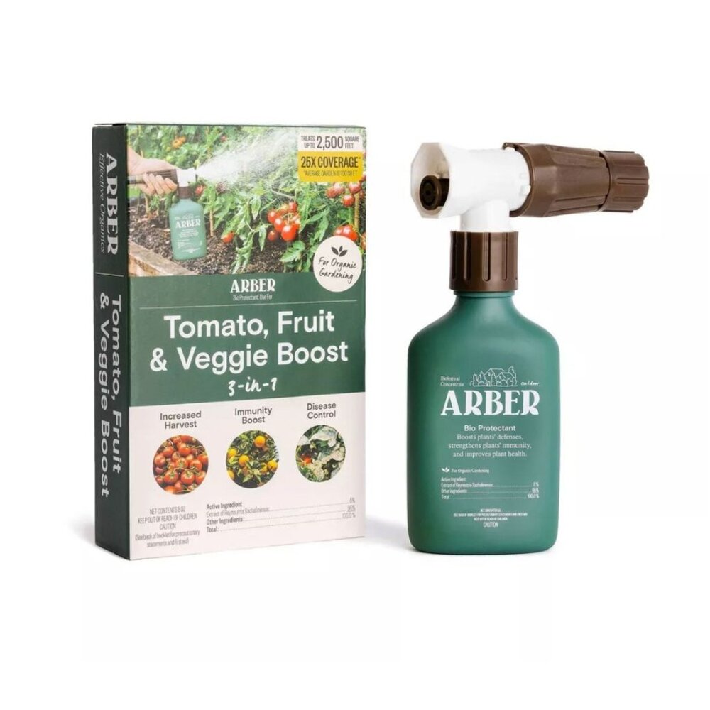 Arber Organic Tomato, Fruit and Veggie 3-in-1 Boost and Ready to Spray Care Fert